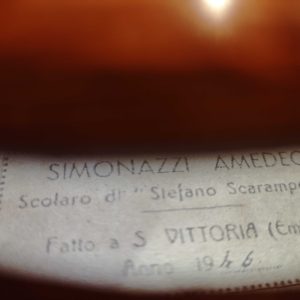 Amedeo Simonazzi 1936 Violin