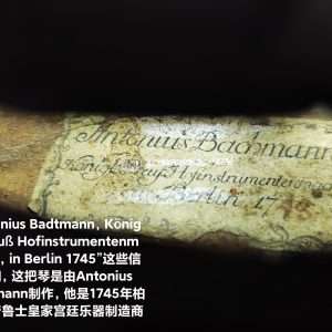 Antius Bachmann 1745 Pattern Violin