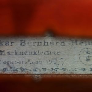 Oskar Bernhard Heinel 1927, Germany